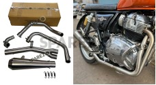 Royal Enfield Interceptor and GT 650 AEW SS 2in1 Exhaust Silencer Matt Finish